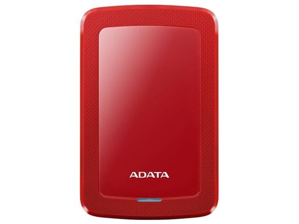 ADATA HV300 - Hårddisk - 1 TB - extern (portabel) - USB 3.1 - 256 bitars AES - röd
