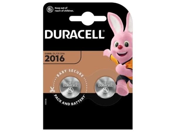 Duracell batterier CR2016 3 V 2 st