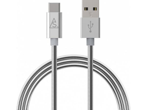USB-kabel BlueLounge USB-A til USB-C 1 m sølv (613362)