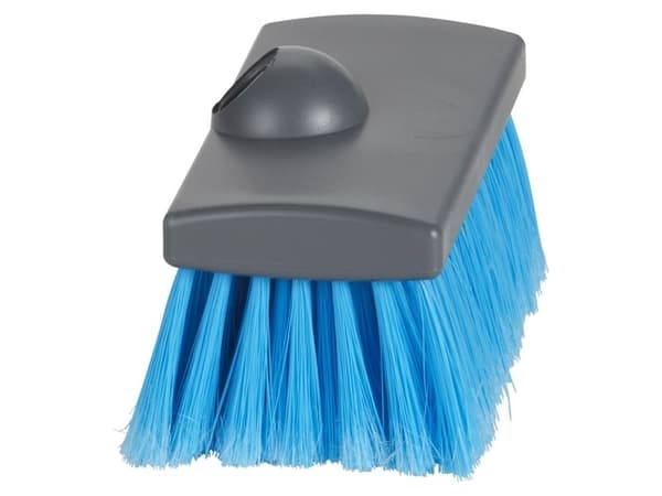 Borste med vattenstråle, Vikan, blå, PP, 15 cm, mjuk, slitsad