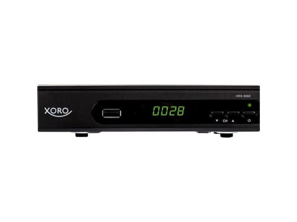 Xoro HRS 8660 HD DVB-S2 PVR-R USB LED-mottaker med timeshift