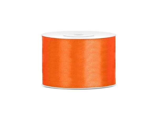 Orange satinband 50 mm