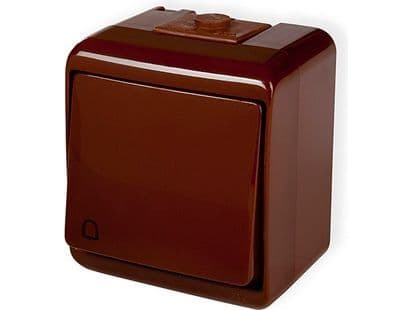 Karlik 4WHE-4, Tryckknappsbrytare, IP54, 250 V, 10 A