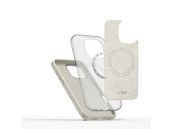 Tech-Protect silikone PU MagSafe-deksel for iPhone 16 Pro - beige