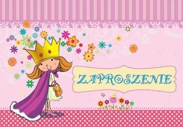 Invitasjon ZZ-054 bursdag prinsesse (5 stk.)