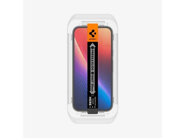 Spigen GLAS.tR EZ Fit, Google, Pixel 9a, Reptålig, Transparent, 2 styck