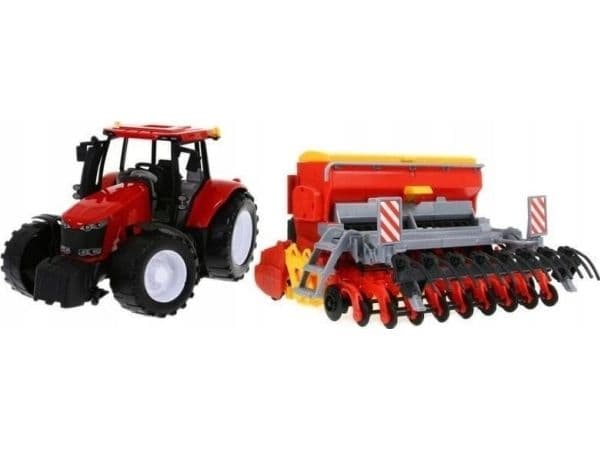 Krzesiek traktor med såmaskin