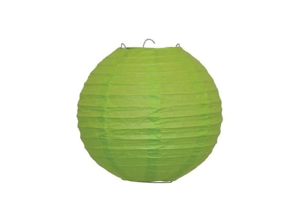 Lime rispapirlampeskærm, 25 cm