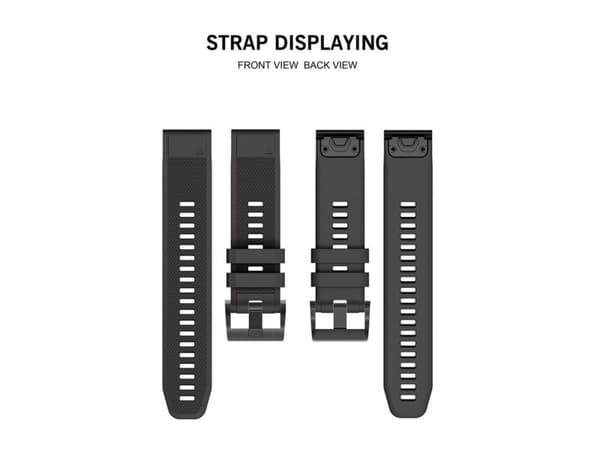 Garmin Fenix 5 älykellon hihna, musta, 22mm