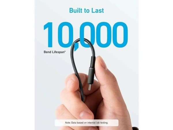 Anker 322, 1,8 m, USB C, USB C, musta