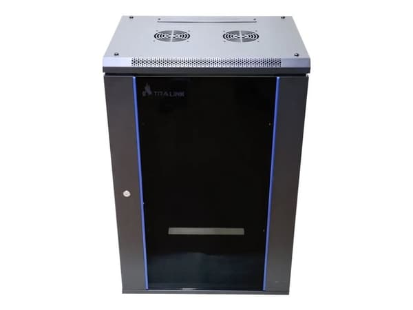 Extralink - Rack skåp - väggmontering - svart - 15U - 19"