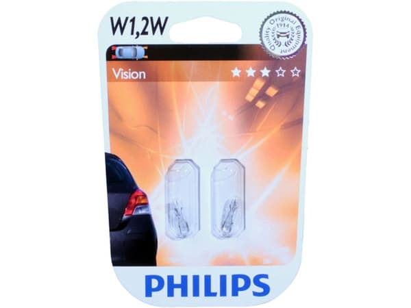 Philips Vision 1,2W 12V Instrumentlyspære - Sæt