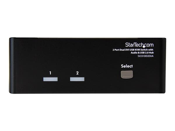 StarTech.com SV231DD2DUA, 2048 x 1536 pikseliä, Musta