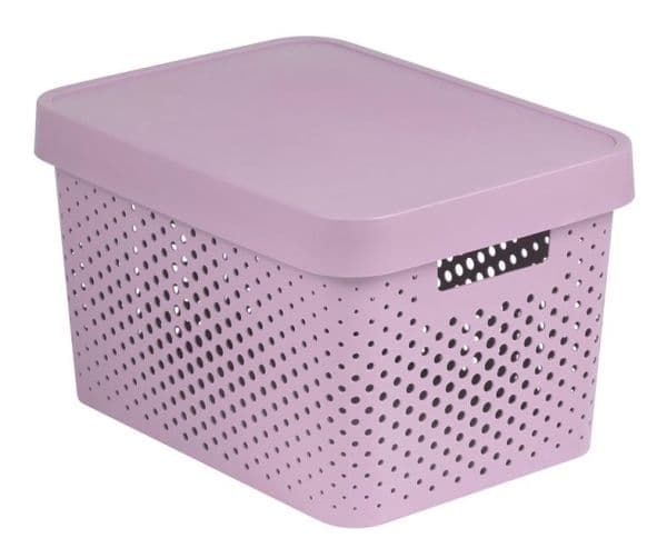 Curver INFINITY förvaringsbox 17L rosa med lock
