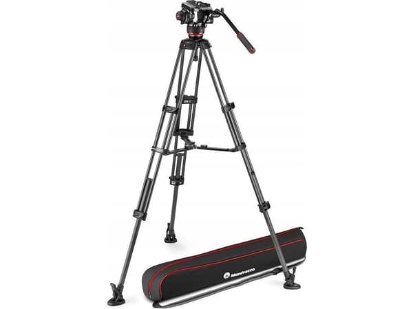 Manfrotto Twin Carbon stativ + 504X hode - midtstart