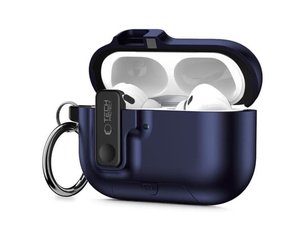 Tech-Protect Slim Hook-deksel til AirPods Pro 3 - Navy Blue