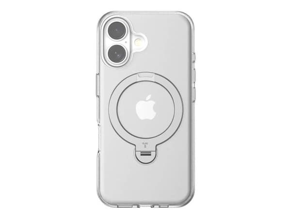Torras Ostand Spin kotelo iPhone 16 (läpinäkyvä)