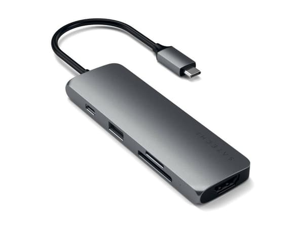 "Satechi USB-C Multiport Pro - Space Grey" - avaruusharmaa
