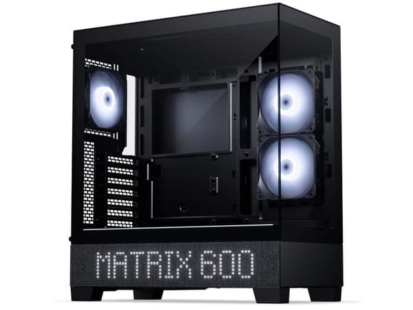 Phanteks XT View ATX Case, LED Matrix, T.G, DRGB, Charcoal Black