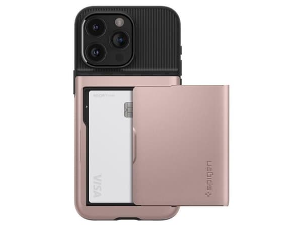 Spigen Slim Armor CS-skydd till iPhone 15 Pro Max - rosa