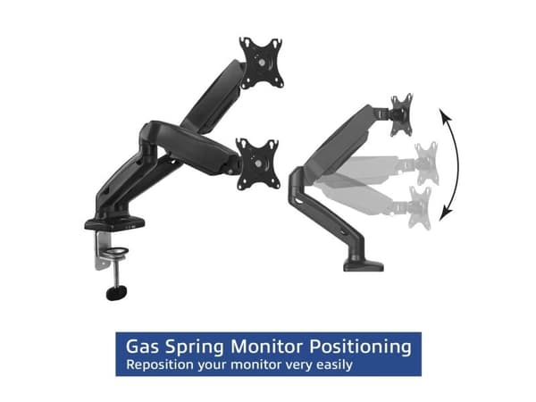 ACT dual desk mount gassfjäder 27"