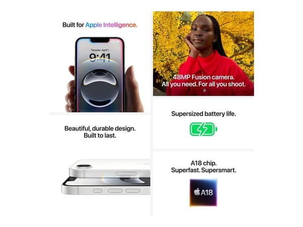 Apple | iPhone 16e - 128 GB - Black