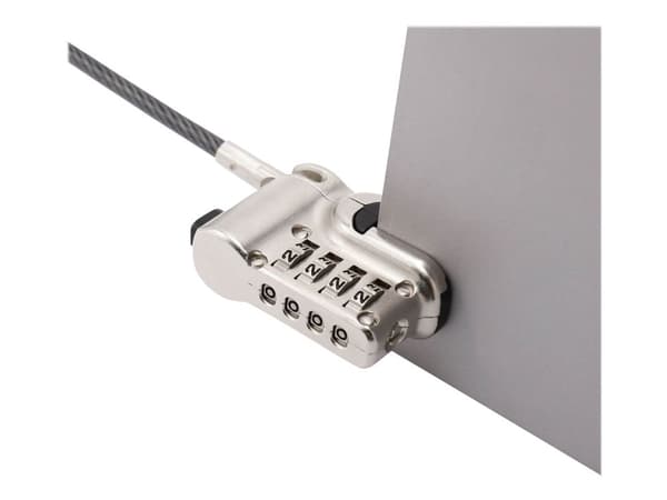 DICOTA - Lås för säkerhetskabel - silver - 2 m - för Microsoft Surface Go, Go 2, Pro (I mitten av 2017), Pro 4, Pro 6, Pro 7