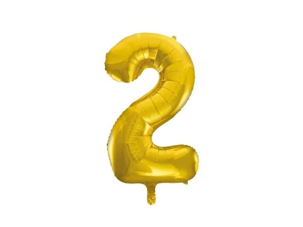 Folieballon Guld 2, 86 cm