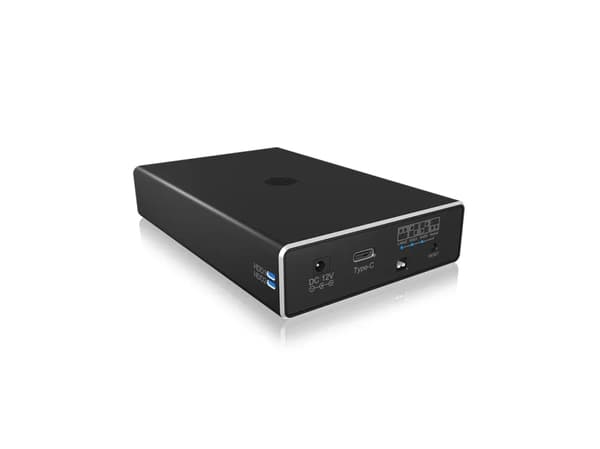 ICY BOX IB-RD2253-C31 - Harddiskarray - 2 brønner (SATA-600) - HDD - USB 3.2 Gen 2 (ekstern)