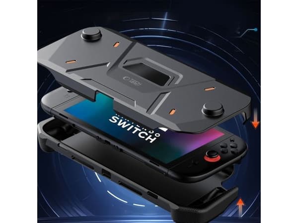 Tech-Protect Carbonox-deksel til Nintendo Switch 2 - svart