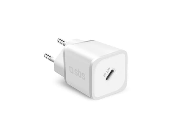 SBS PD Reiselader 20W USB-C GaN weiá