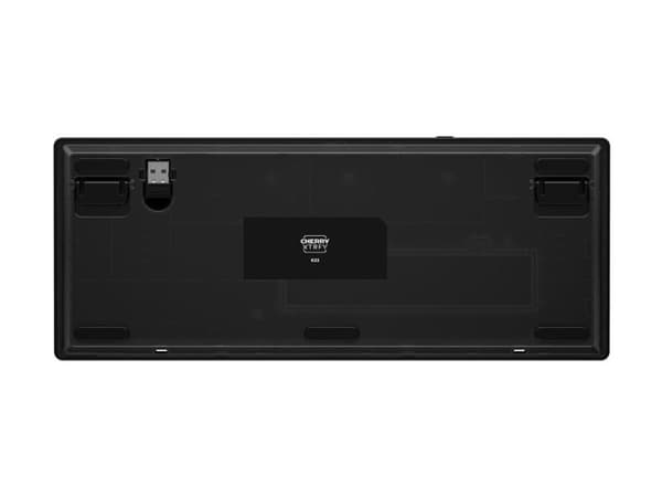 CHERRY XTRFY K33 Compact Wireless, Langaton, USB + RF Wireless + Bluetooth, Mem-chanical key switch, AZERTY, RGB LED, Musta