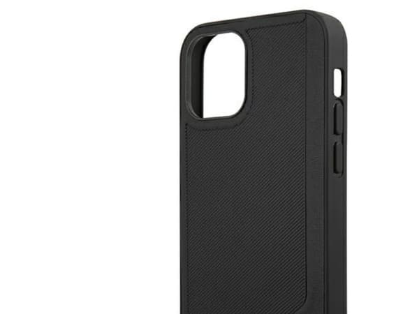 BMW lærpreget etui til iPhone 12 mini - svart