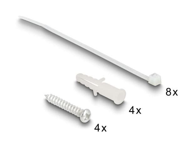 Delock Consolidation Point Box 4 portar för Keystone-moduler
