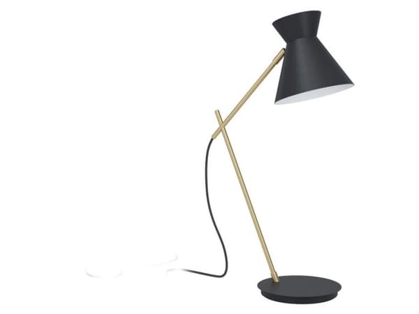 EGLO AMEZAGA bordlampe E27 H570 sort/guld