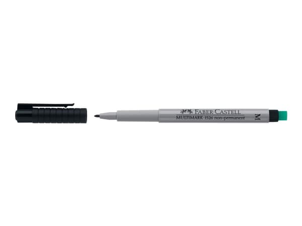 Faber-Castell MULTIMARK, 1 kpl, Musta, Musta, Hopea, Harmaa, Muovi