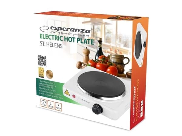 Esperanza EKH013W hvidt elkomfur