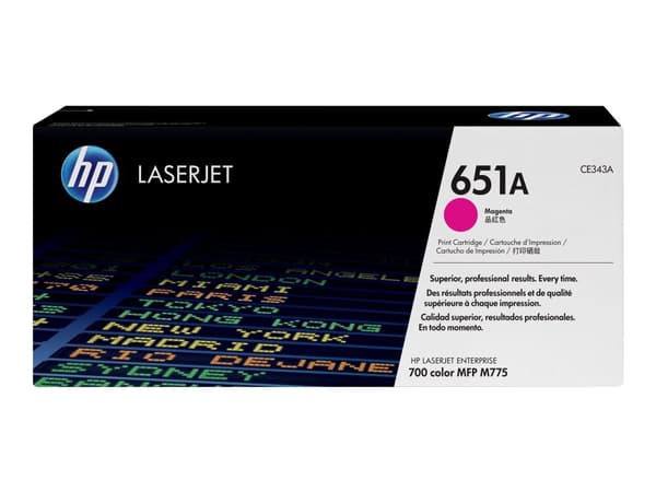 Lasertoner hp 651a ce343a, 16.000 sidor, magenta