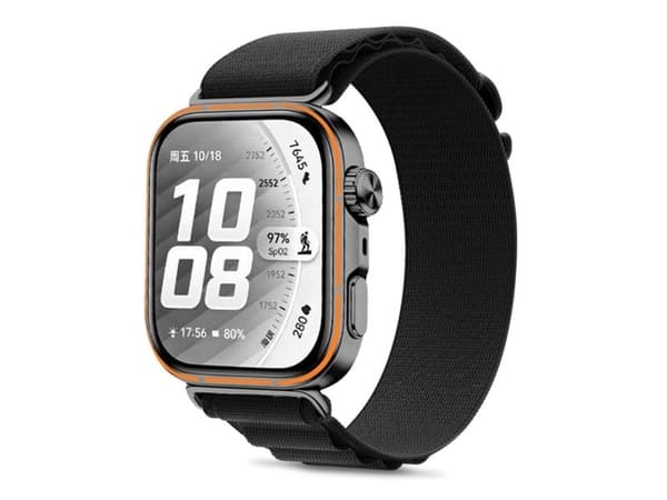 4kom.pl TECH-PROTECT nylonreim til Huawei Watch Fit 3/4/4 Pro/5/5 Pro BLACK
