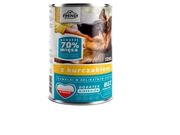 Frendi hundeboks med kylling i saus 1250 g