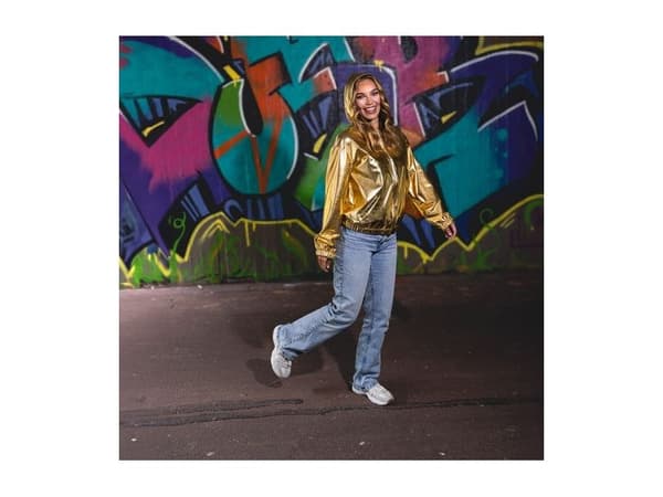 Rave-jacka i guld