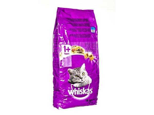 Whiskas torrfoder för vuxna katter med tonfisk - 14 kg
