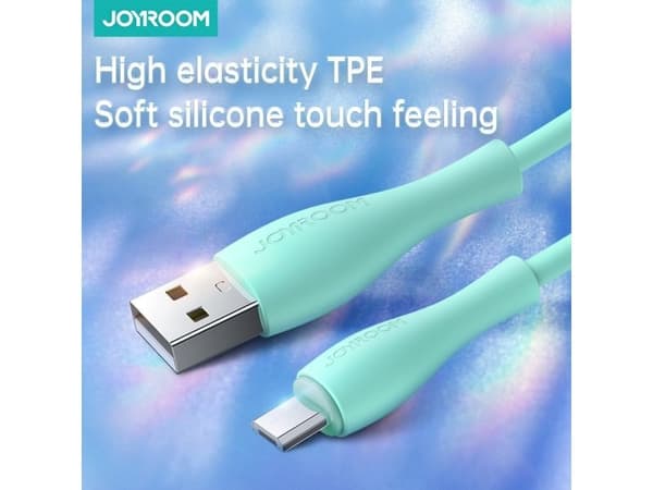 Joyroom Bowling Data Cable S-2030M8 USB-A / micro USB 3A 2 m - grön