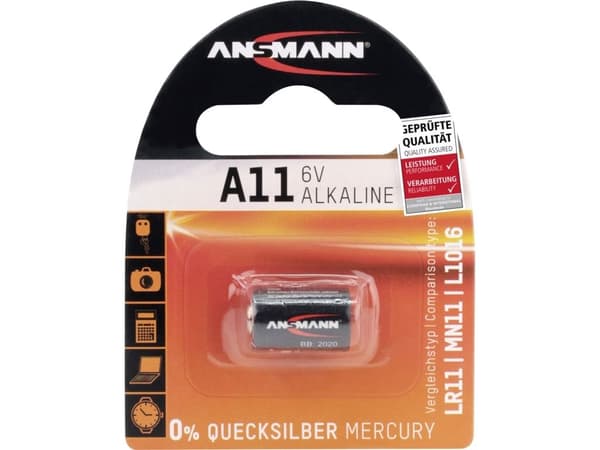 Ansmann A 11 - alkaliskt - orange - synlig förpackning (1510-0007)
