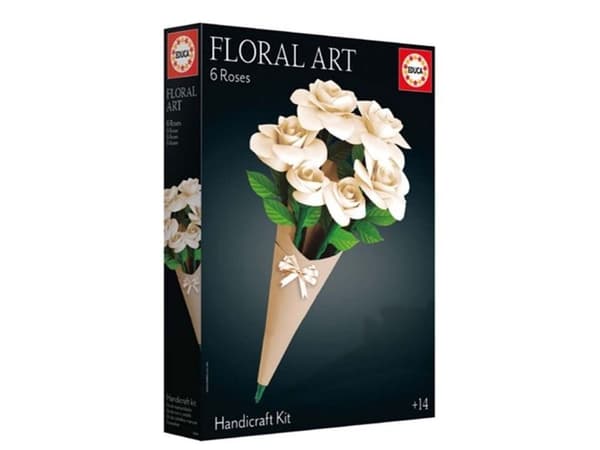 Floral Art 6 White Roses