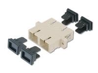 DIGITUS - Verkkoliitin - SC multimode (naaras) - SC multimode (naaras) - valokuitu - harmaa