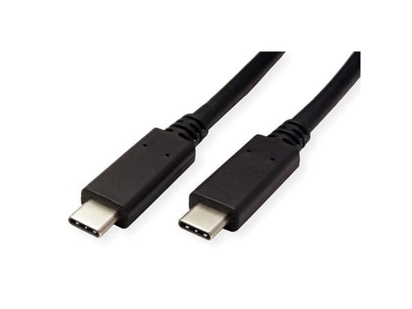 Secomp 11.44.9052, 0,5 m, USB C, USB C, USB 3.2 Gen 2 (3.1 Gen 2), 10 Gbit/sek., Sort