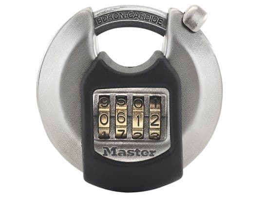 MASTER LOCK M40EURDNUM, Tradisjonell, Kombinasjonslås, Sort, Rustfritt stål, Rustfritt stål, 4 sifre, 7 cm