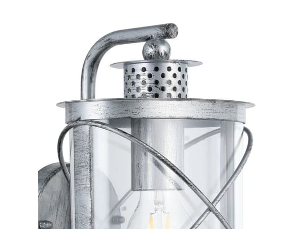 EGLO HILBURN 1 ute vegglampe, antikk grå