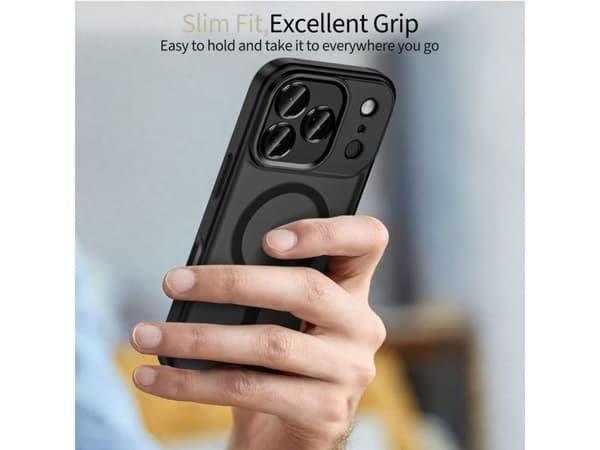 Tech-Protect MagCam MagSafe-deksel til iPhone 17 Pro Max - matt svart